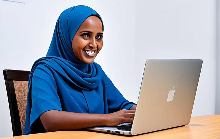 소말리아 소셜미디어 트렌드 - **

A group of young Somalis, fully clothed and in appropriate attire, enthusiastically creating Tik...