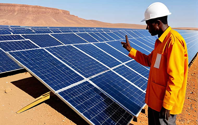 소말리아의 자원 개발 - Infrastructure Development**

"A modern construction site in Somalia with workers wearing hard hats ...