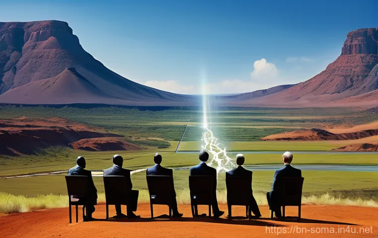 소말리아와 러시아의 협력 - **Prompt 1: Africa's Resourceful Landscape**
A wide, panoramic view of a vibrant African landsca...