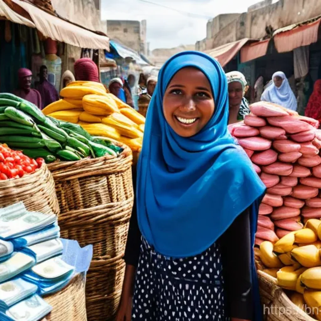 소말리아에서 사용하는 통화 - **Prompt 1: "The Vibrant Heart of Mogadishu's Market"**
    A wide-angle, photorealistic image of a ...