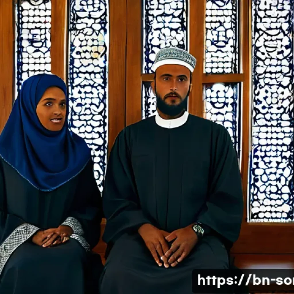 소말리아의 법률 체계 - A detailed scene depicting a Somali courtroom blending traditional Sharia law and modern legal eleme...